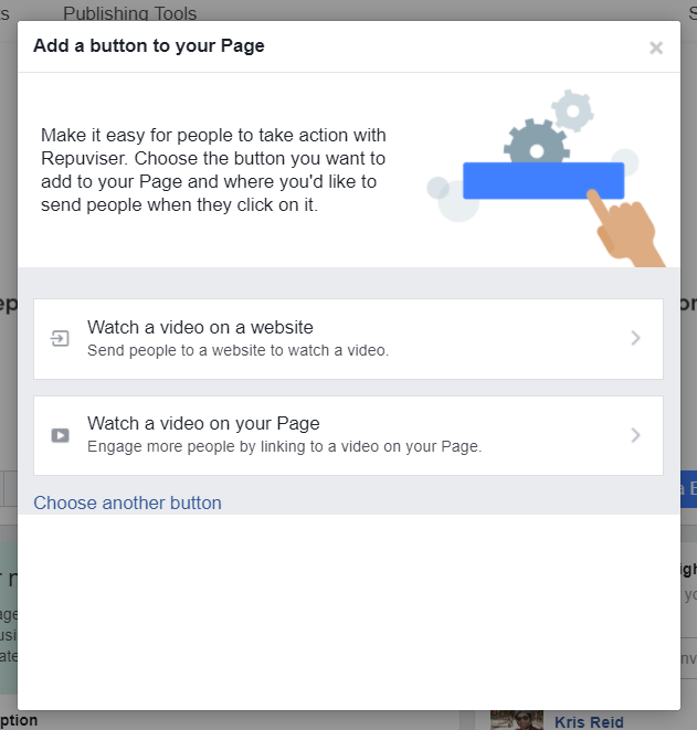 FB Page Add Another Button
